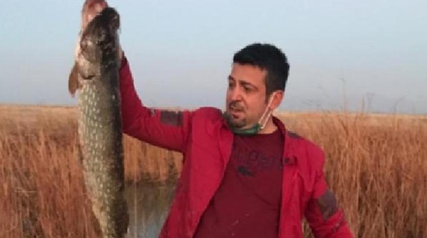 Yer: Kayseri! 13 kilogram ağırlığında turna balığı yakalandı