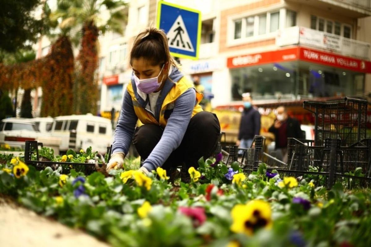 B&uuml;y&uuml;kşehir peyzaj &ccedil;alışmalarına devam ediyor