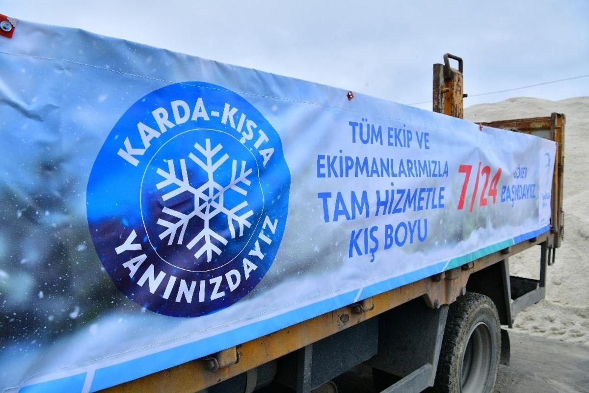 İstanbul&rsquo;da belediye ekiplerinin kış hazırlıkları başladı