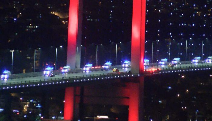 Ankara'dan yola çıkan 61 ambulans İstanbul'a geldi
