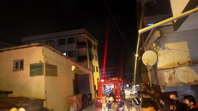 Sancaktepe’de iş yerinde korkutan yangın