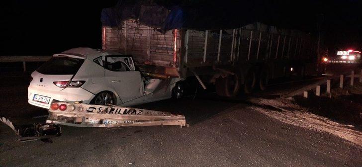 Uşak’ta trafik kazası;1 ölü G2