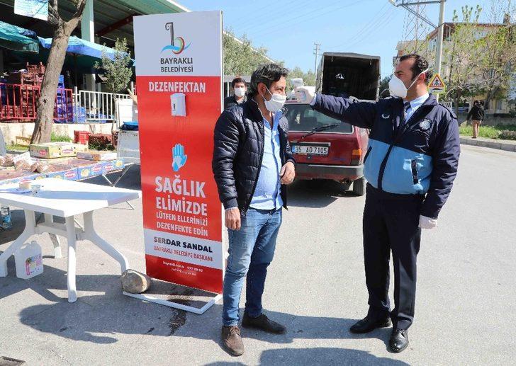 Bayraklı zabıtasından hijyen ve HES kodu denetimi G2