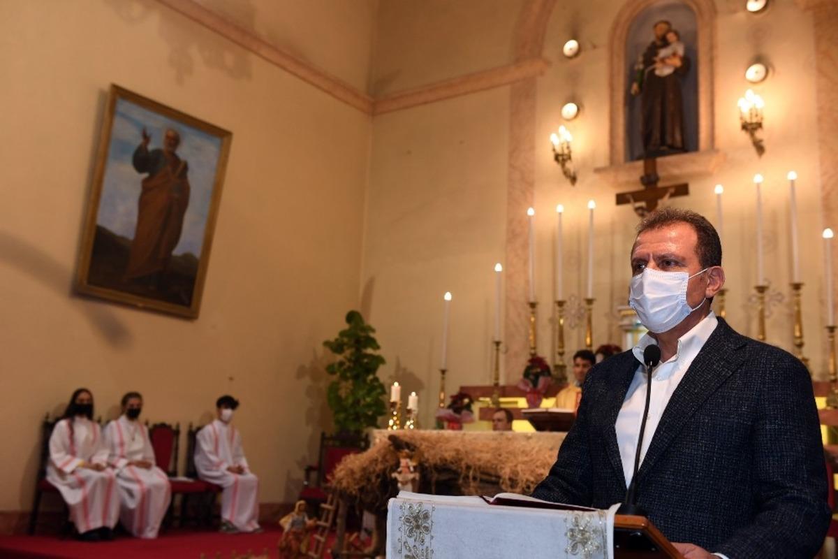 Başkan Se&ccedil;er Noel ayinine katıldı