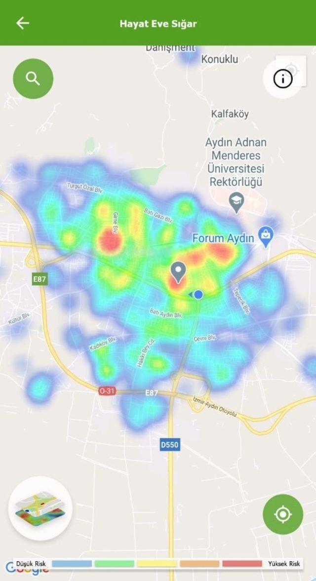 Risk haritası, görenleri hem şaşırttı hem sevindirdi