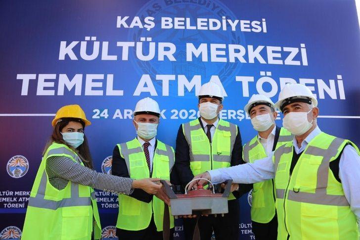 Kaş Kültür Merkezinin temeli atıldı G1