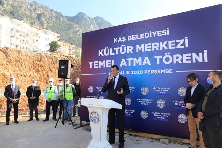 Kaş Kültür Merkezinin temeli atıldı G5