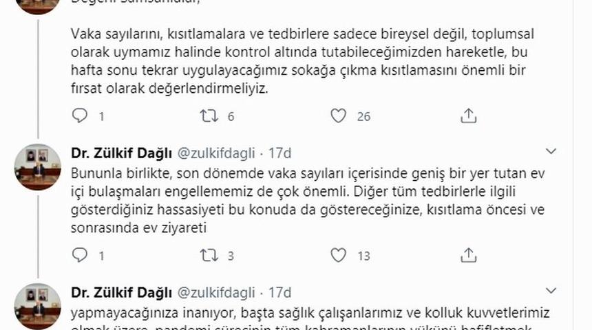 Vali Dağlı&rsquo;dan vatandaşlara ev i&ccedil;i ziyaret uyarısı