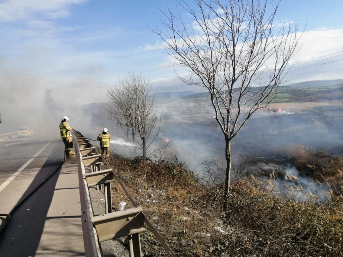 Susurluk&rsquo;ta 20 d&ouml;n&uuml;m sazlık alan yandı