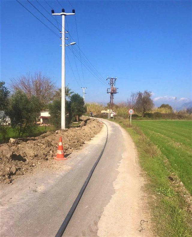 Kapukargın Mahallesi Kanalbaşı Mevkiinde İçme Suyu Hattını Yenileniyor