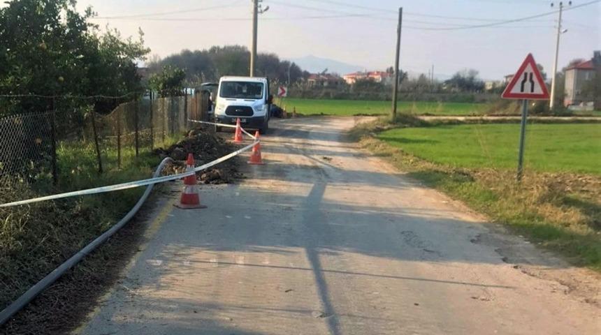 Kapukargın Mahallesi Kanalbaşı Mevkiinde İ&ccedil;me Suyu Hattını Yenileniyor