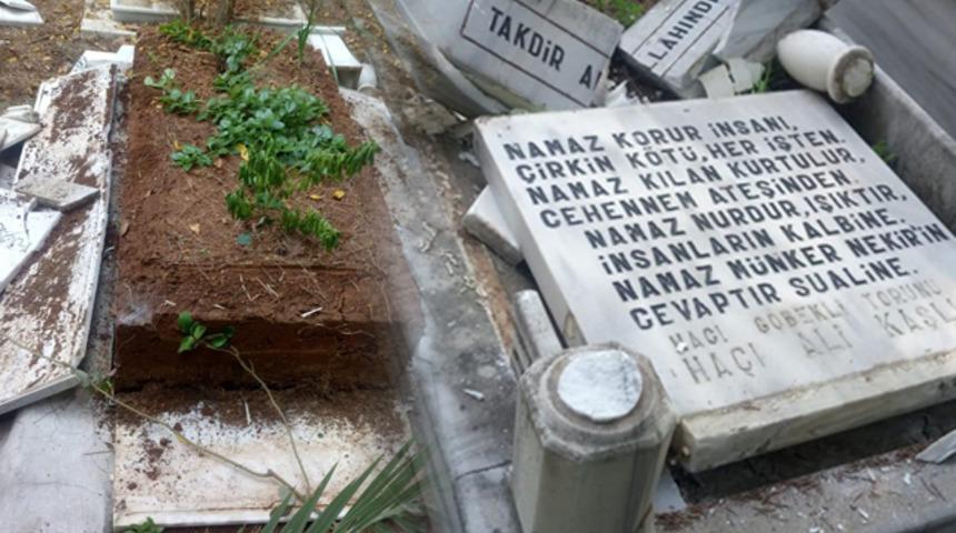 Mezarlıklara zarar verip T&uuml;rk bayraklarını s&ouml;kt&uuml;! İfadesi 'pes' dedirtti