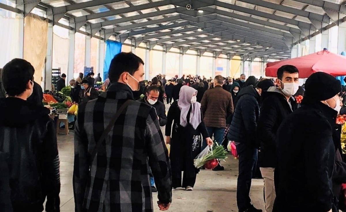 Tokat&rsquo;ta kısıtlama &ouml;ncesi pazarda yoğunluk