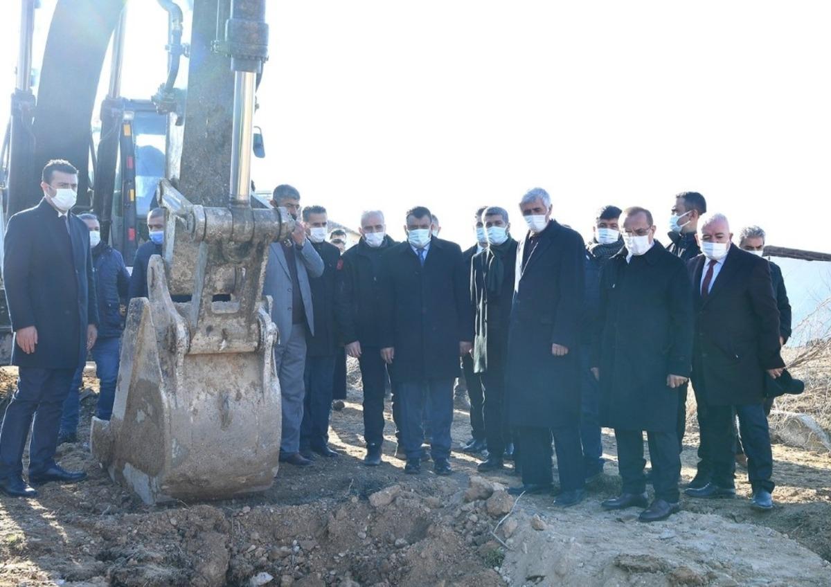 Kanalizasyon yatırımına t&ouml;renle start verildi