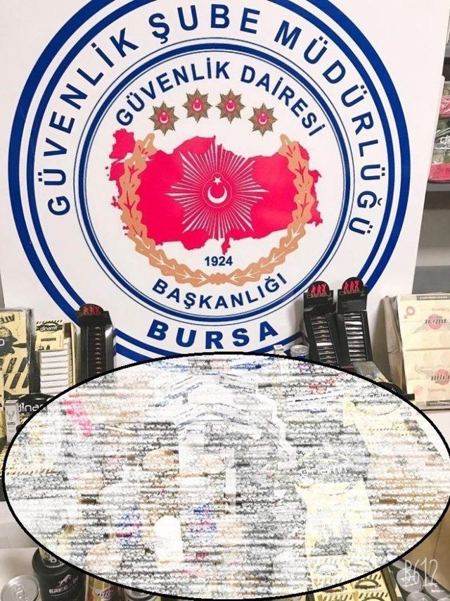 Bursa polisinden 1,5 milyon liralık uyarıcı ilaç baskını