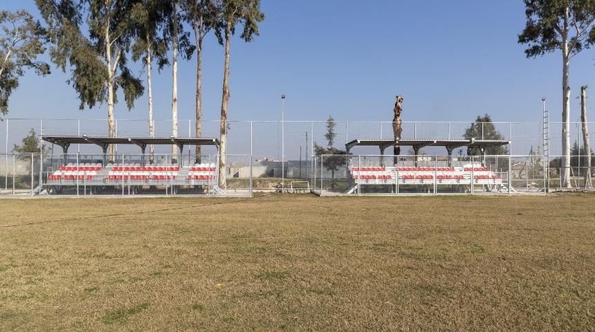 Homurlu Futbol Sahasının yenileme işlerinin y&uuml;zde 95&rsquo;i tamamlandı