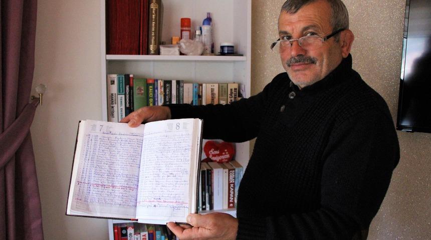 12 yıldır sürdürüyor! İlginç hobi: Ölüm defteri