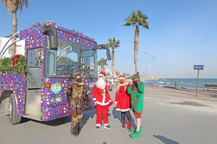 Mezitli Belediyesi, sokağa çıkma yasağında vatandaşlara yeni yıl coşkusu yaşattı G5