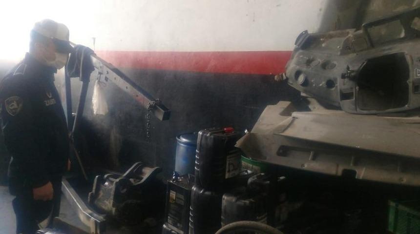 Zabıta ekipleri yağ yakım denetimi yapıldı