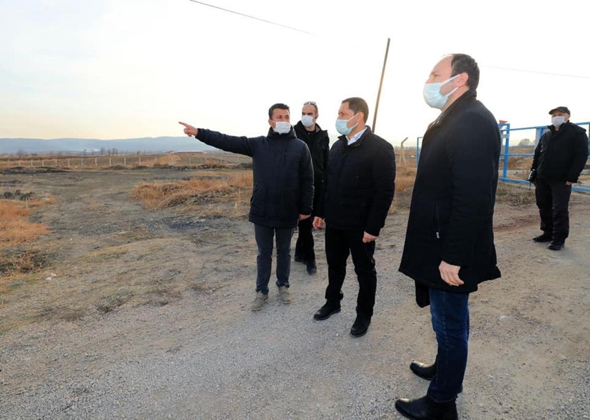 Vali Masatlı Suluova OSB&rsquo;de incelemelerde bulundu