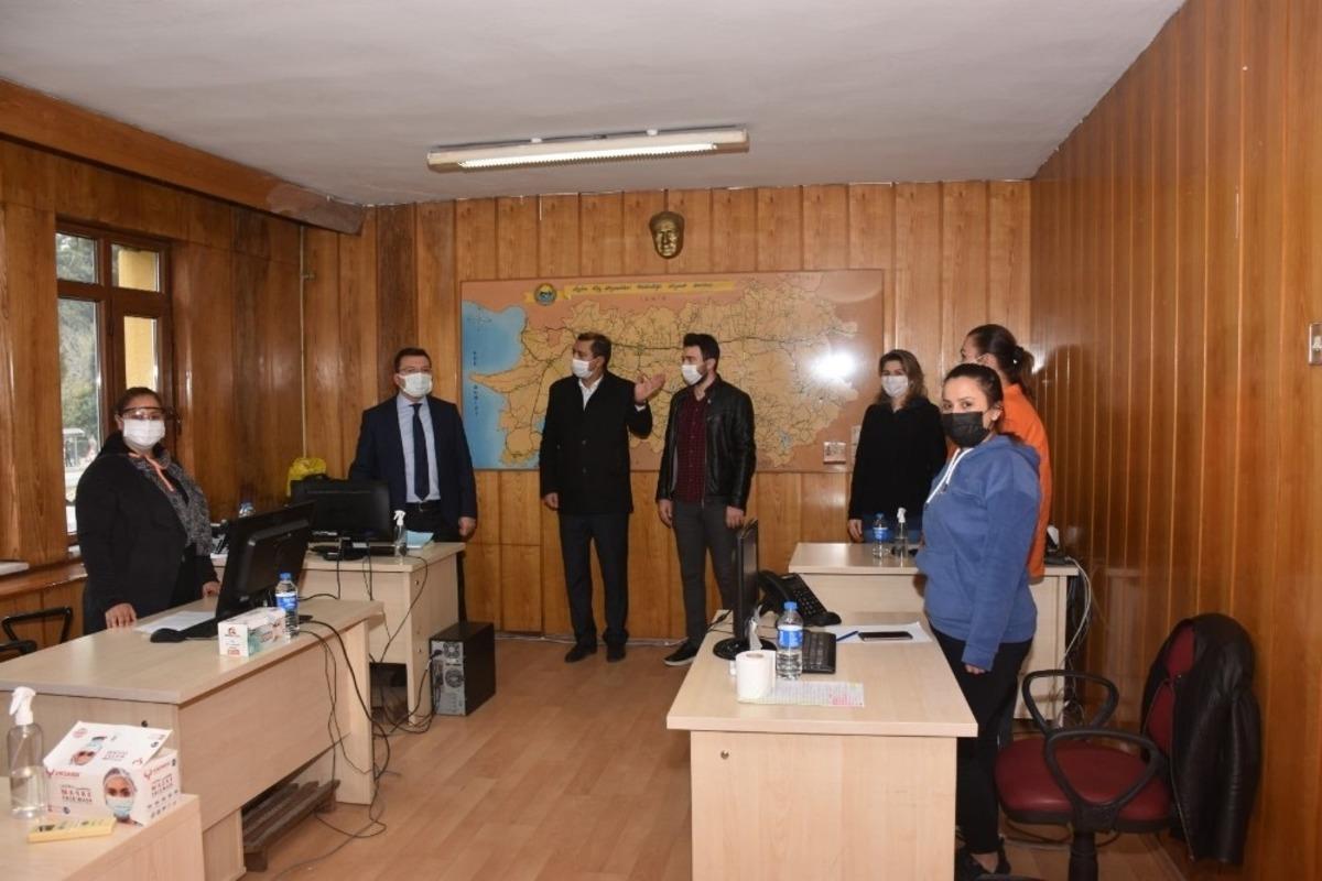 Kaymakam Şahin, Vefa Sosyal Destek Grubu&rsquo;nda incelemelerde bulundu