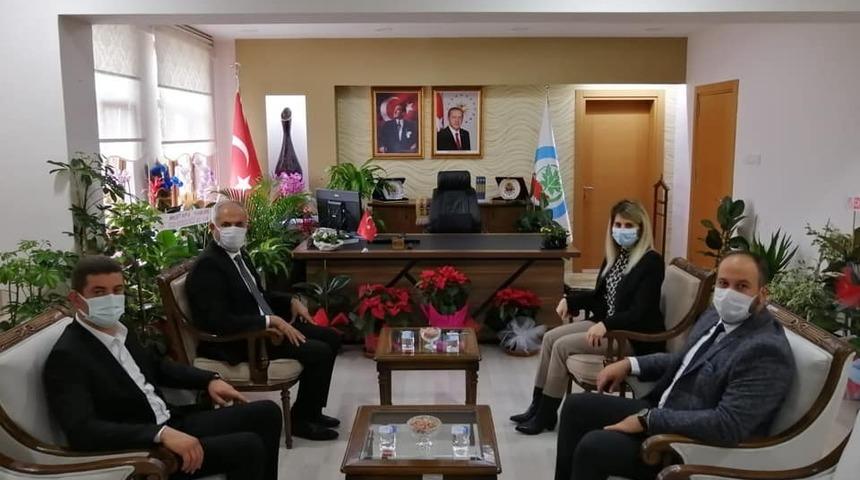 Başkan Yaman, İl Genel Sekreteri Bayrak&ccedil;ı&rsquo;yla bir araya geldi