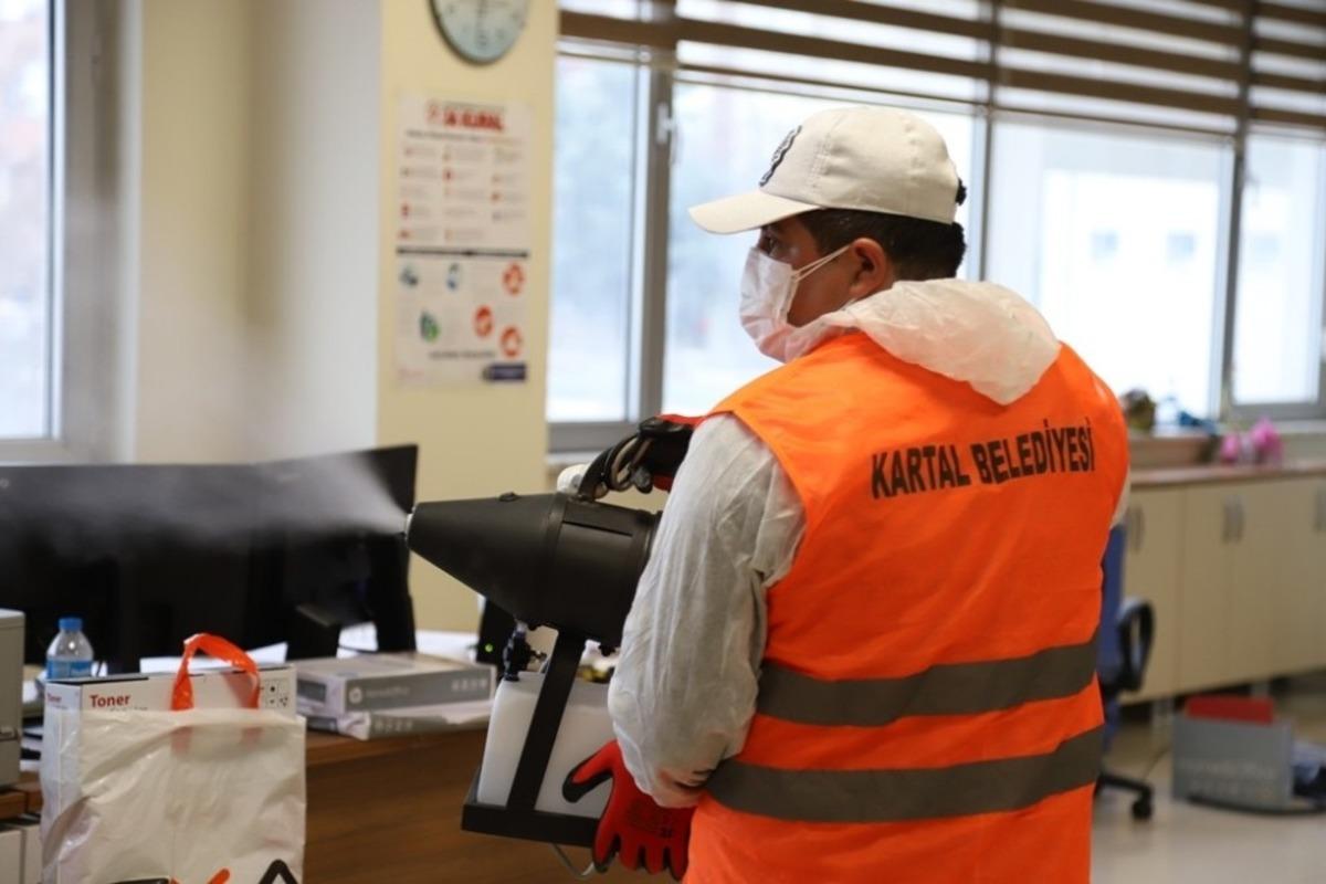 Kartal&rsquo;da, 11 milyon metrekare kapalı alan dezenfekte edildi