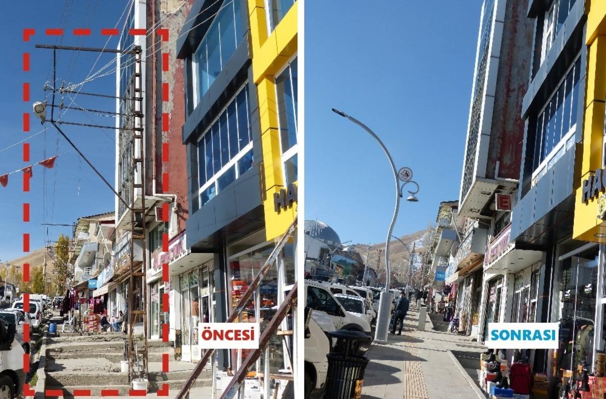 VEDAŞ, Başkale il&ccedil;esinde elektrik hatlarını yeraltına aldı