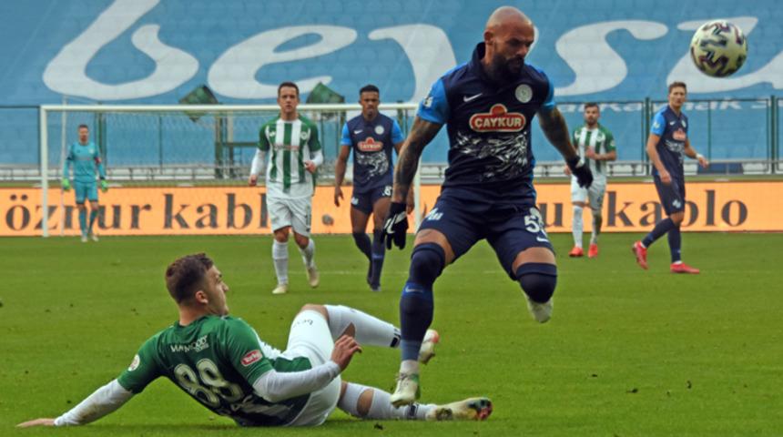 Konyaspor 1-1 Çaykur Rizespor (Maç sonucu)