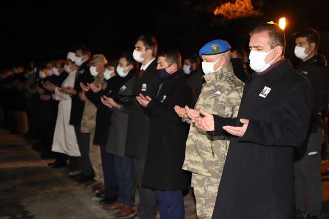 Çığ altında kalarak şehit olan asker için Hakkari’de tören düzenlendi