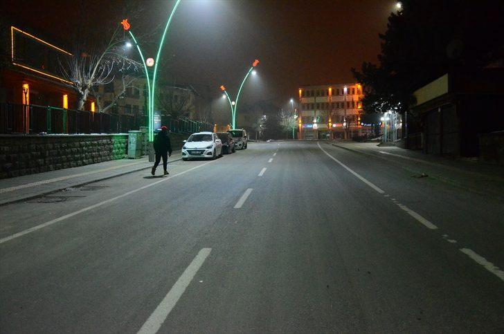 Doğu Anadolu'da kısıtlamanın başlamasıyla cadde ve sokaklar sessizliğe büründü G3