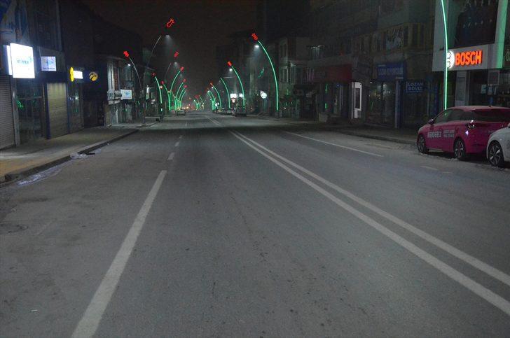 Doğu Anadolu'da kısıtlamanın başlamasıyla cadde ve sokaklar sessizliğe büründü G5