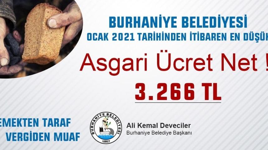 Burhaniye Belediyesi&rsquo;nde en d&uuml;ş&uuml;k maaş 3 bin 266 TL