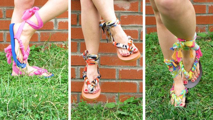 Yaza damga vuran plaj terlikleri