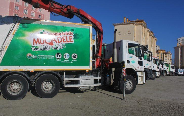 İlkadım’da araçlara “Korona Virüsle Mücadele Temizlikle Başlar” yazısı G3