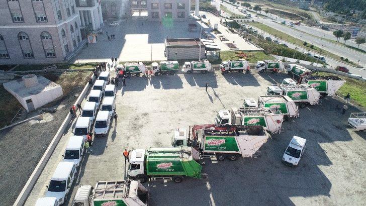 İlkadım’da araçlara “Korona Virüsle Mücadele Temizlikle Başlar” yazısı G4