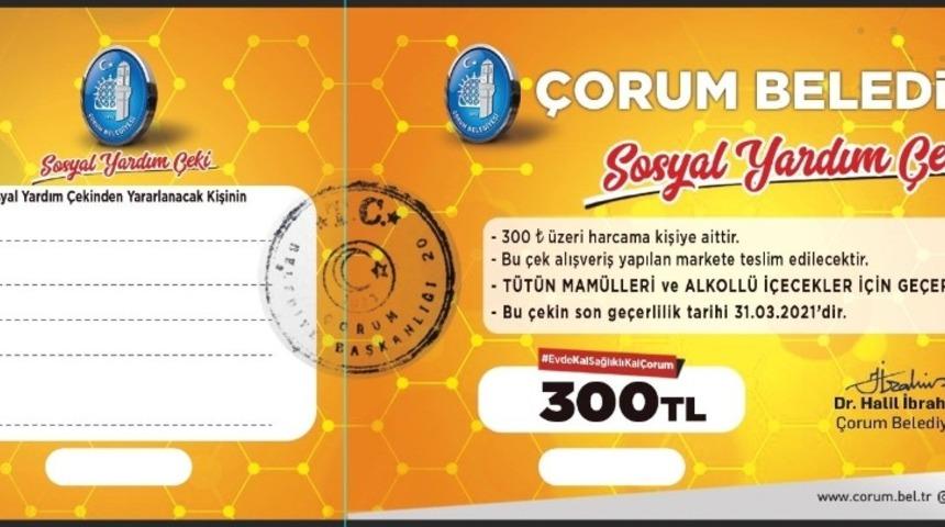 Çorum Belediyesi’nden esnafa destek
