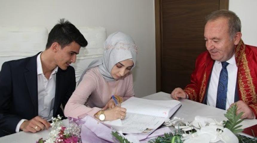 Sungurlu’da 2020 yılında 223 çift evlendi