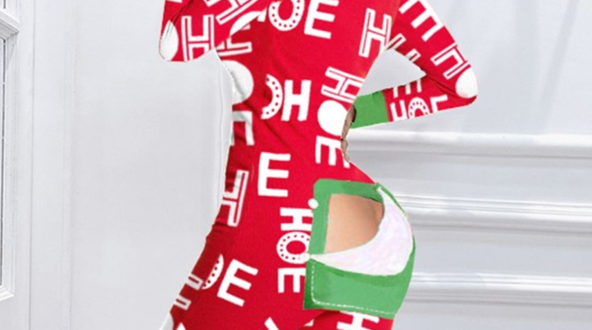 Reklam birden önlerine düştü! Tasarımıyla interneti sallayan pijama takımı