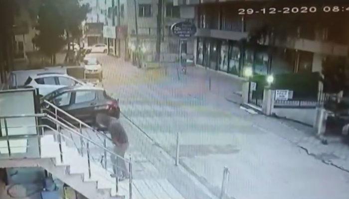Maltepe'de Aylin Sözer'i öldüren kişinin binaya giriş anı kamerada
