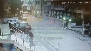 Maltepe'de Aylin Sözer'i öldüren kişinin binaya giriş anı kamerada