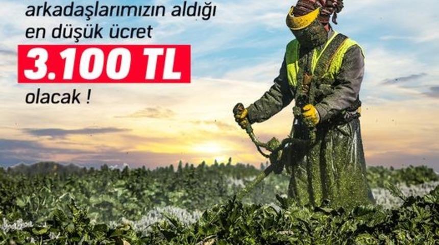 Didim&rsquo;de asgari &uuml;cret 3 bin 100 TL oldu