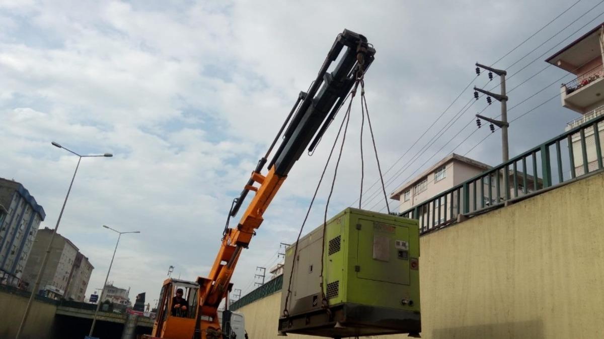 Derince T&uuml;nelinin jenerat&ouml;r&uuml; değiştirildi