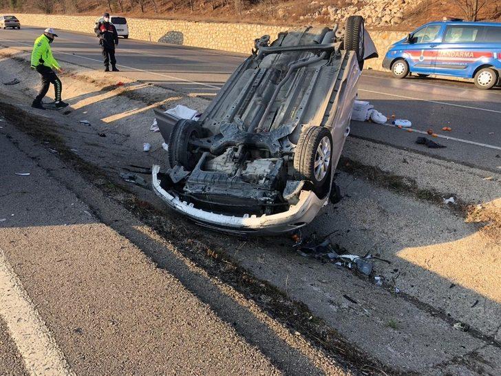 Kontrolden çıkan otomobil takla attı: 1 yaralı G2