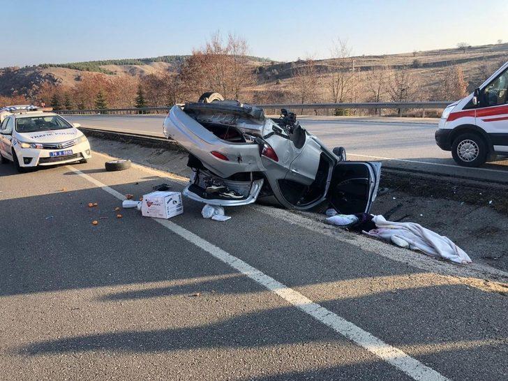 Kontrolden çıkan otomobil takla attı: 1 yaralı G3