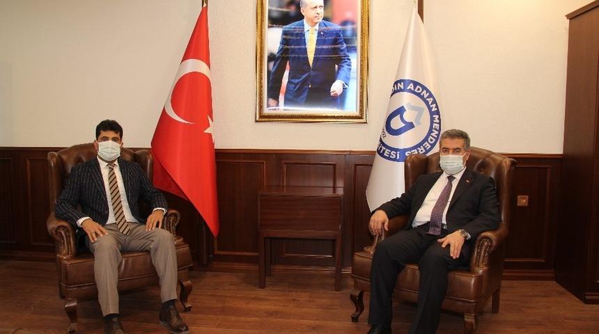 Başkan Erol, ADÜ Rektörü Aldemir ile görüştü