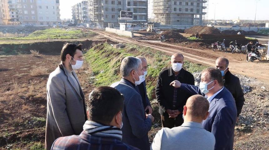 Başkan Ramazan cami inşaatını inceledi