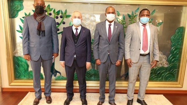 Ruanda heyetinden, Başkan Büyükgöz’e ziyaret