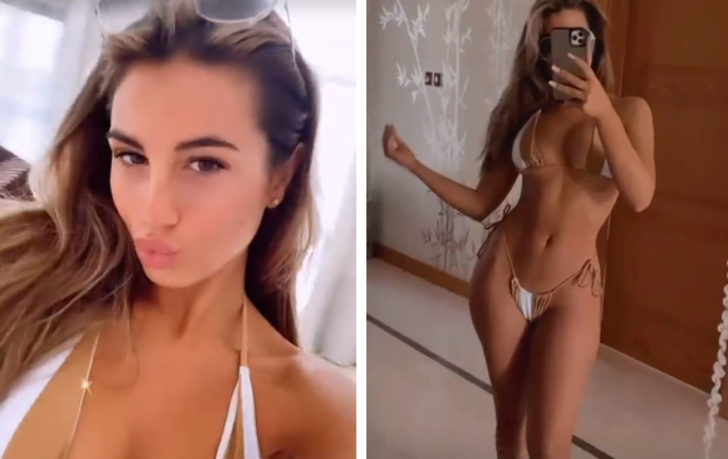 Karren Brady’nin kızı Sophia Peschisolido Dubai tatilinde bikinisiyle nefes kesti