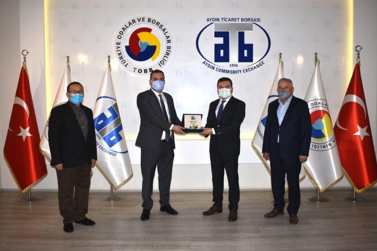 Kaymakam Şahin, Aydın Ticaret Borsası&rsquo;nın &ccedil;alışmaları hakkında bilgilendirildi